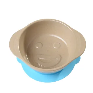 【美國Husk’s ware】稻殼天然無毒環保兒童微笑餐碗(藍色)