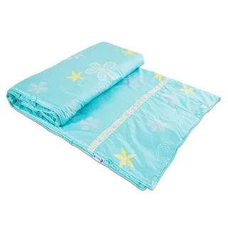 【米夢家居】台灣製造-100%精梳純棉兩用被套(花藤小徑-單人)