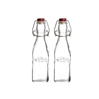 【KILNER】式密封玻璃瓶/醬料瓶250ml(二入組)