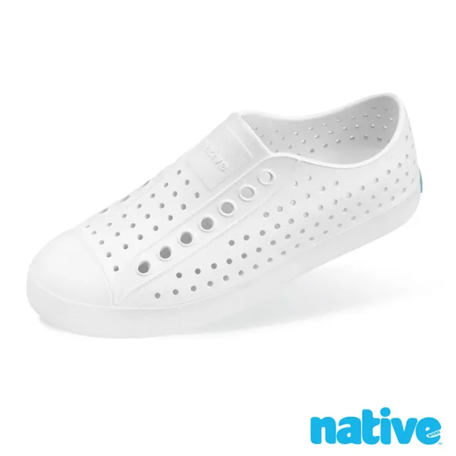 【Native Shoes】男/女鞋 JEFFERSON 洞洞鞋/防水鞋/膠鞋/雨鞋/拖鞋(11100100-1999 / 貝殼白)