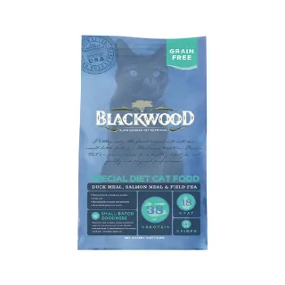 【BLACKWOOD 柏萊富】特調無穀全齡貓配方（鴨肉+鮭魚+豌豆）13.23磅/6kg