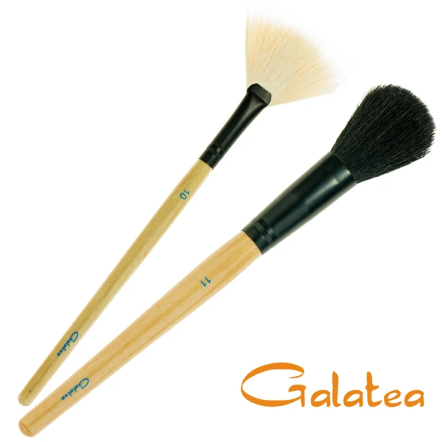 【Galatea葛拉蒂】彩顏系列-扇形餘粉刷+腮紅刷
