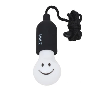 【日本 SPICE】微笑先生LED燈泡吊燈-黑色