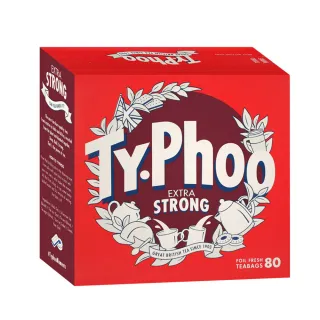 【Typhoo】特濃紅茶80入x1盒(裸包;英式紅茶)