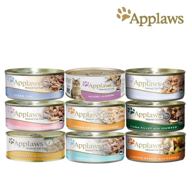 【Applaws 愛普士】天然食材貓罐-貓配方 156g*24罐組(貓罐 副食 全齡貓)