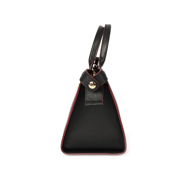 【LONGCHAMP】硬殼牛皮水餃二用包(黑色)
