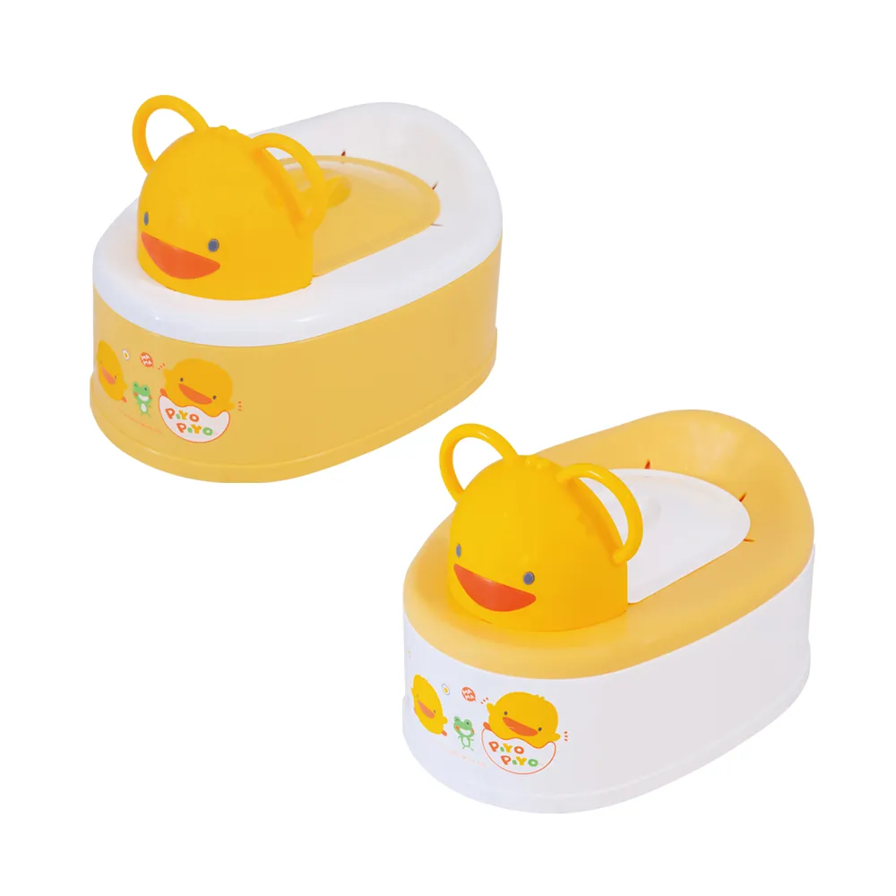 【Piyo Piyo 黃色小鴨】兩段式功能造型幼兒便器