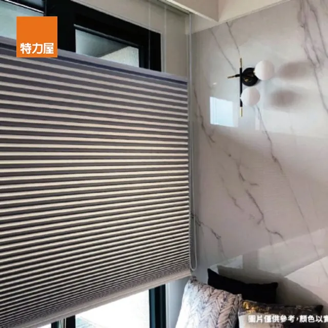 【特力屋】Sunline 上下開型蜂巢簾 135X165 全遮光 灰