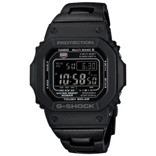 【CASIO 卡西歐】G-SHOCK 經典潮流太陽能電波錶(GW-M5610UBC-1)