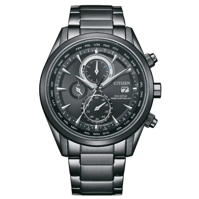 【CITIZEN 星辰】GENTS 五局電波計時光動能男錶/43mm 父親節 (AT8265-81E)
