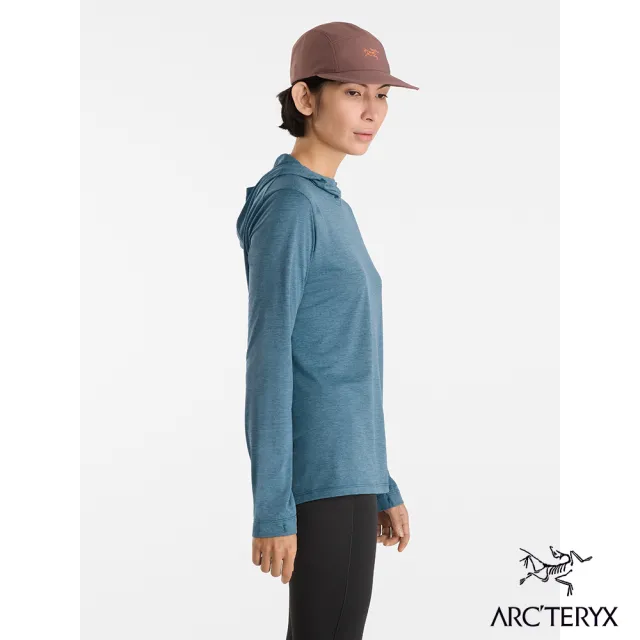 【Arcteryx 始祖鳥官方直營】女 Taema 快乾長袖套頭衫(寧靜雜綠)