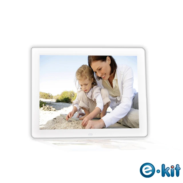 【逸奇e-Kit】15吋數位相框電子相冊-白色款(DF-V801_W)