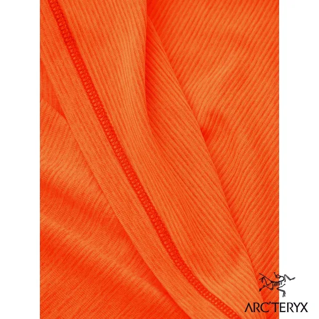 【Arcteryx 始祖鳥】女 Taema 快乾長袖圓領衫(火花雜橘)