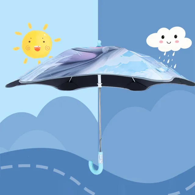 【Disney 迪士尼】迪士尼系列反光圓角兒童安全雨傘(冰雪奇緣 熊抱哥 蜘蛛人 晴雨傘)