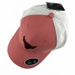 【UNDER ARMOUR】Project Rock後可調壓扣 莓紅x淺灰雙色拼接網布棒球帽(1369815600)
