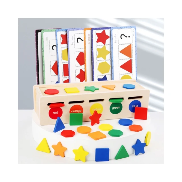【子玄】認識顏色對應概念 訓練孩子專注力 排列概念(形狀分類 形狀對應遊戲  投與對應形狀 分類形狀)