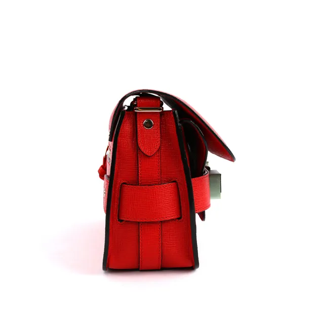 【PROENZA SCHOULER】mini 新款金釦 防刮牛皮 PS11(騎士紅)