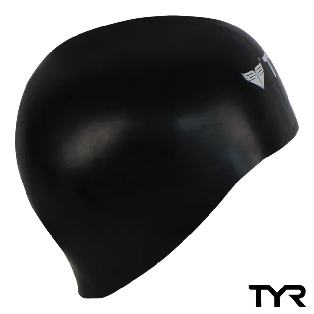 【美國TYR】泳帽 3D 矽膠 成人用 Solid Silicone Siliver(台灣總代理)