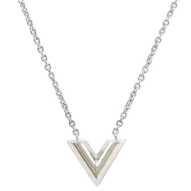 【Louis Vuitton 路易威登】LV M63197 經典品牌字母V LOGO造型時尚項鍊(現貨)