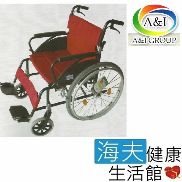 【海夫健康生活館】安愛 機械式輪椅 未滅菌 康復 20 背折鋁輪椅