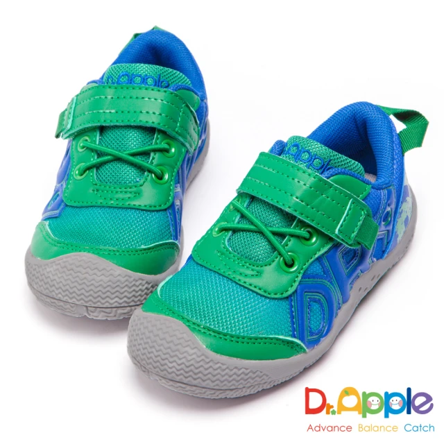 【Dr. Apple 機能童鞋】出清特賣x大童雙色漸層透氣運動鞋(綠)