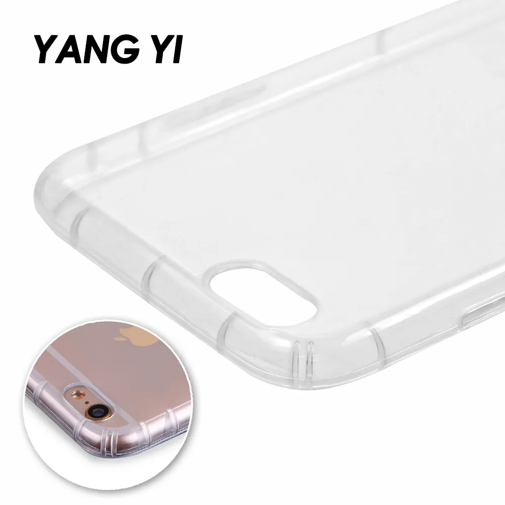 【YANGYI 揚邑】Apple iPhone SE3 / SE 2 / 8 / 7 氣囊式防撞耐磨不黏機清透空壓殼