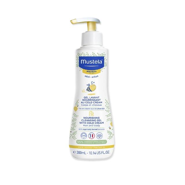 【Mustela 慕之恬廊】慕之幼 高效雙潔乳 300ml(寶寶/嬰兒/新生兒/幼兒/兒童 洗髮精 沐浴乳)