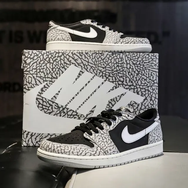 NIKE 耐吉】Air Jordan 1 Retro Low OG Black Cement 黑灰爆裂紋CZ0790