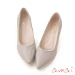 【amai】氣質設計感真皮尖頭高跟鞋 真皮 高跟 婚鞋 新娘鞋 真皮 台灣製 大尺碼 J12-71GY(灰色)