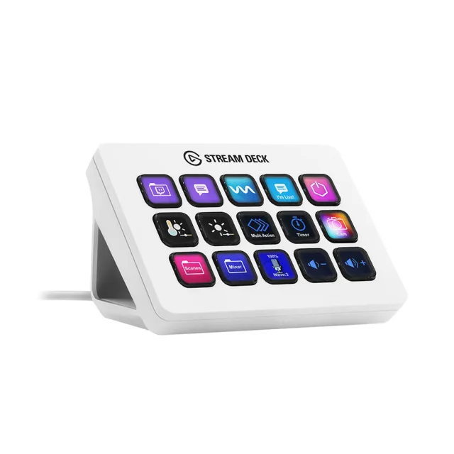 CORSAIR 海盜船】ELGATO STREAM DECK MK.2 白視頻直播操作控制器- momo