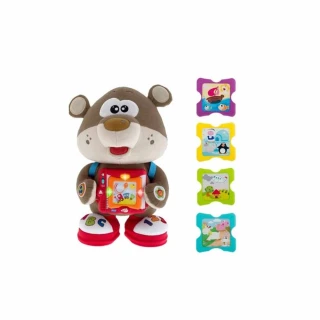 【Chicco 官方直營】雙語故事學習玩具熊-雙語