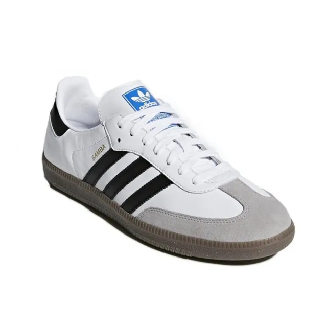 adidas 愛迪達】Adidas Samba OG White 復古經典白灰黑焦糖底德訓鞋桑