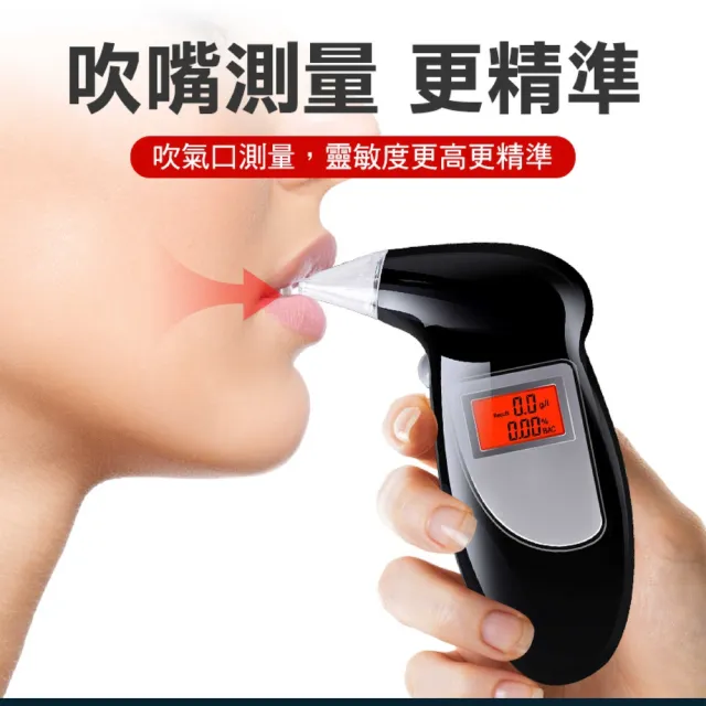 【XYZ】吹氣式酒測器附贈5個吹嘴 酒精檢測器 PAD-GS(喝酒不開車 行車安全駕駛)