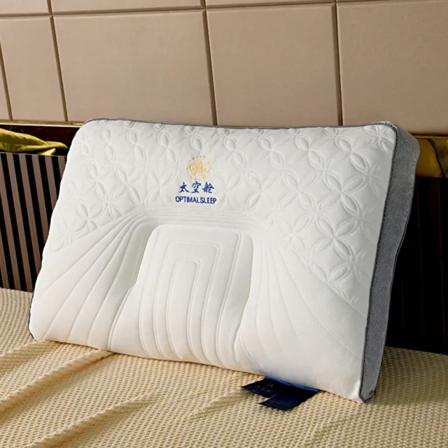 【ALAI 寢飾工場】買1送1 宇宙太空艙護頸記憶乳膠枕(可水洗 支撐頸部 頭部 防鼾枕)
