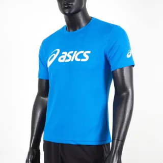 【asics 亞瑟士】T-Shirts 男 短袖 T恤 運動 透氣 排汗 吸濕 快乾 台灣製 藍(K31415-43)