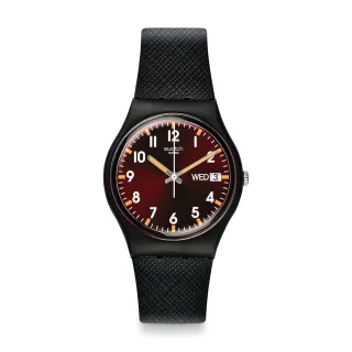 【SWATCH】Gent 原創系列手錶 SIR RED 男錶 女錶 手錶 瑞士錶 錶(34mm)