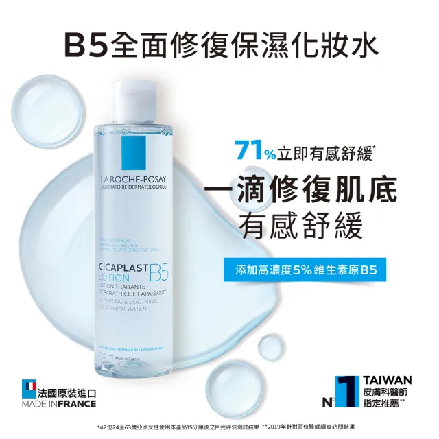 【理膚寶水】B5全面修復保濕化妝水+輕量版修復霜 年度限定組_A(修復保濕)