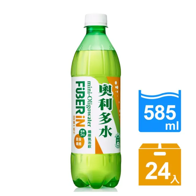 【金車/伯朗】奧利多水Fiber in纖維氣泡飲585mlx24入/箱