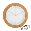 【WUZ 屋子】LOVEL 26cm無印風格木框壁掛時鐘(W260-NT)