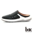 【bac】簡約舒適真皮穆勒鞋(黑色)