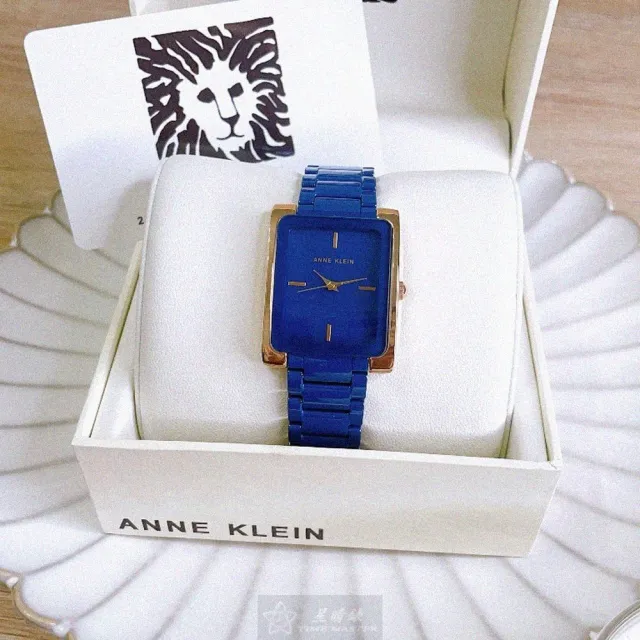 【ANNE KLEIN】AnneKlein手錶型號AN00600(寶藍色錶面寶藍錶殼寶藍精鋼錶帶款)