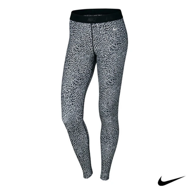 【NIKE 耐吉】Nike Golf 女 彈力緊身運動褲 黑白 803119-100
