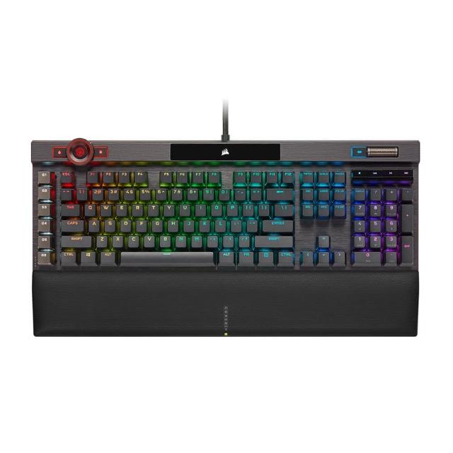 【CORSAIR 海盜船】K100 銀軸RGB OPX CHERRY MX 英文機械式電競鍵盤