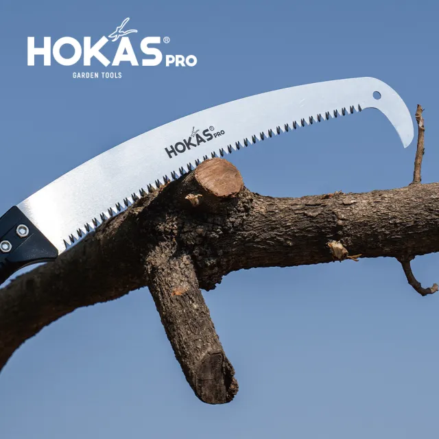 【HOKAS】4公尺伸縮高枝鋸  單鉤版  多功能懶人神鋸  強力伸縮鋸 台灣製(S141-015)