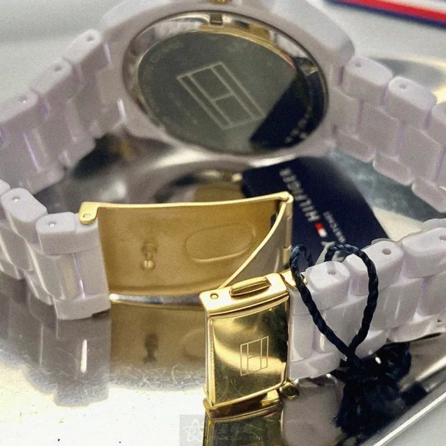 【Tommy Hilfiger】TommyHilfiger手錶型號TH00015(白色錶面白錶殼白樹脂錶帶款)