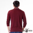 【遊遍天下】MIT男款抗UV防曬涼感吸濕排汗機能長袖POLO衫L075磚紅(M-5L)