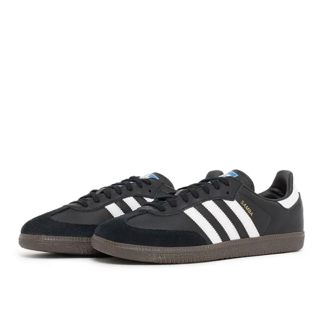 adidas 愛迪達】Adidas Samba OG Black 復古經典黑焦糖底德訓鞋麂皮