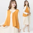 【Wonderland】輕盈焦點100%棉女居家睡衣2件式睡裙洋裝(2色)