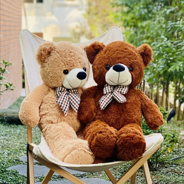 【歐比邁】大熊熊玩偶 80CM 台灣填充棉花(27吋孔雀絨熊 0127005)