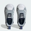 【adidas 愛迪達】Superstar 360 I 小童 休閒鞋 運動 經典 三葉草 套穿式 網布 灰白(IF5914)